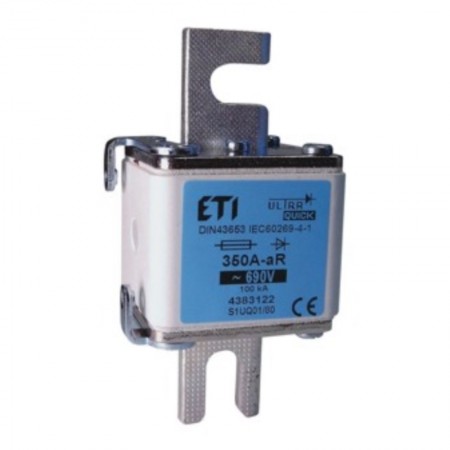 ETI 004383727, S1MUQ01/80/550A/690V, Ultra Quick 550A 690V Kancalı Sigorta