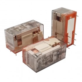 RT424024C, 24VDC 8A DPDT (2 Form C) Schrack Röle