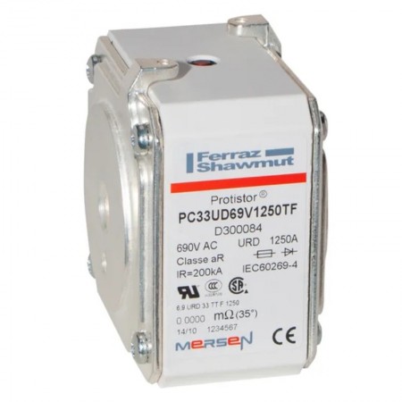 PC33UD69V1250TF, 690VAC 1250A aR Hızlı Sigorta