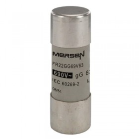 FR22GG69V63, 22x58mm 690V 63A gG Porselen Sigorta