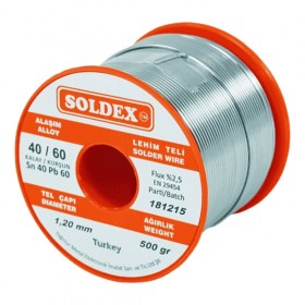 Soldex 401605 1.60mm 500gr Sn:40 Pb:60 Lehim Teli