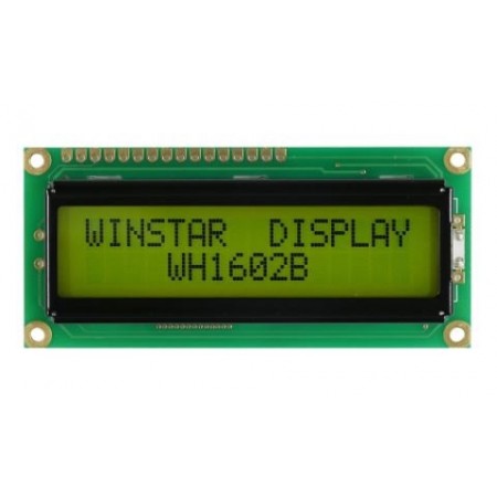WH1602B-YYH-ETK, 2x16 Karakter LCD