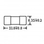 6x32mm 3.15A 250V Porselen Sigorta