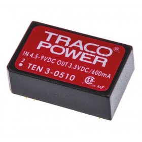 TEN 3-0510, 5Vin 3.3Vout 600mA 3W DC/DC Konvertör