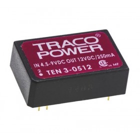 TEN 3-0512, 5Vin 12Vout 250mA 3W DC/DC Konvertör