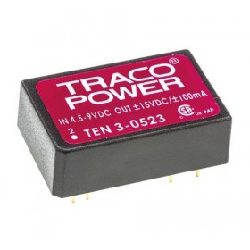 TEN 3-0523, 5Vin ±15Vout ±100mA 3W DC/DC Konvertör