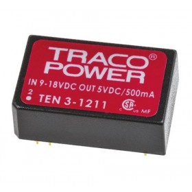 TEN 3-1211, 12Vin 5Vout 500mA 3W DC/DC Konvertör