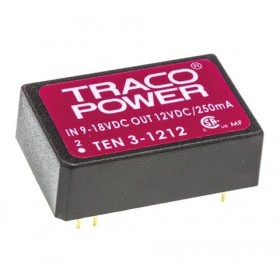 TEN 3-1212, 12Vin 12Vout 250mA 3W DC/DC Konvertör