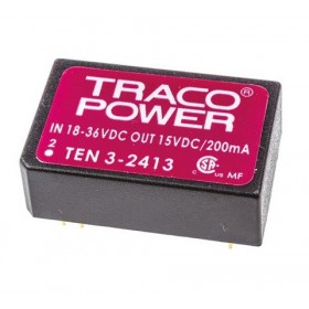 TEN 3-2413, 24Vin 15Vout 200mA 3W DC/DC Konvertör