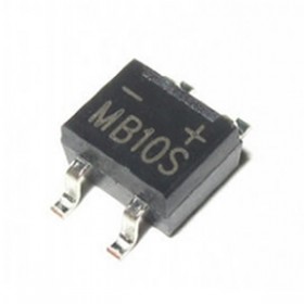 MB10S-0.5A, 500mA 1000V SMD Köprü Diyot