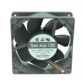 SanAce 9GH1212G103, 12VDC 0.75A 3 Kablolu Fan