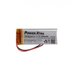 PX402050, Power-Xtra 3.7V 340 mAh Li-Polymer Pil (PCM/1.5A)