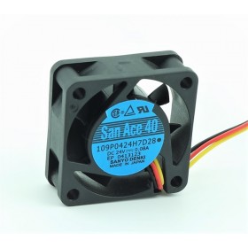 109P0424H7D28, 40x40x15 24VDC 0.08A Fan