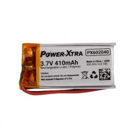 PX602040, Power-Xtra 3.7V 410mAh Li-Polymer Pil (PCM/1.5A)