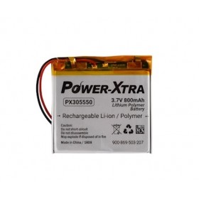 PX305550, Power-Xtra 3.7V 800mAh Li-Polymer Pil (Devreli/1.5A)