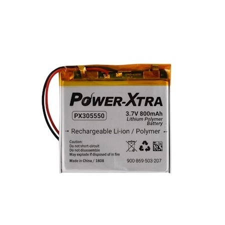 PX305550, Power-Xtra 3.7V 800mAh Li-Polymer Pil (Devreli/1.5A)