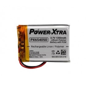 PX654050, Power-Xtra 3.7V 1350mAh Li-Polymer Pil (Devreli/1.5A)