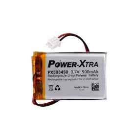 PX503450, Power-Xtra 3.7V 900mAh Li-Polymer Pil (Soketli/Devreli/1.5A)