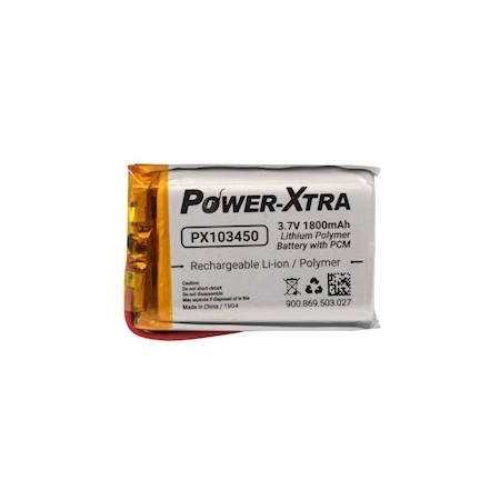 PX103450 , Power-Xtra 3.7V 1800mAh Li-Polymer Pil