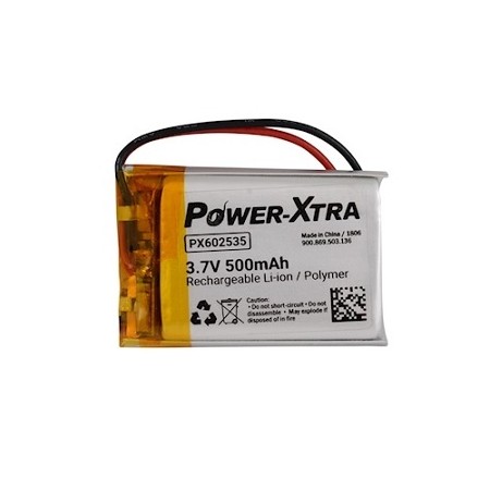 PX602535, Power-Xtra 3.7V 500mAh Li-Polymer Pil (Devreli/1.5A)