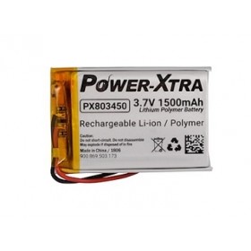 PX803450, Power-Xtra 3.7V 1500mAh Li-Polymer Pil (Devreli/2.0A)