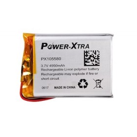 PX105580, Power-Xtra 3.7V 4950mAh Li-Polymer Pil