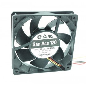 9G1212P4G03, 12VDC 0.90A, 120X120X25mm 4 Kablolu Fan