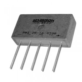 DBI25-16, 1600V 25A 3 Faz Köprü Diyot