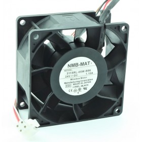 3115RL-05W-B86, 80X80X38mm 24VDC 1.10A 4 Kablolu Fan