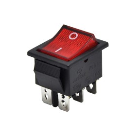AF104A, Geniş Işıklı Anahtar 6P Kırmızı
