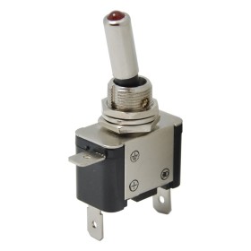 AF151A, Toggle Switch 12V Kırmızı Ledli