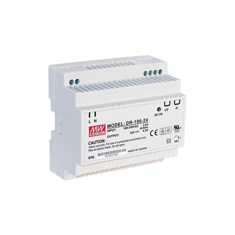 Mean Well DR-100-12 Ray Montaj AC/DC Power Supply