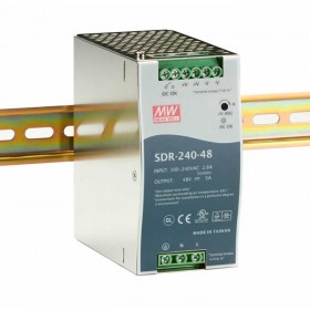 SDR-240-48, 48VDC 5.0A Ray Montaj Güç Kaynağı, MeanWell