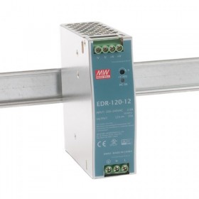 EDR-120-12, 12VDC 10.0A Ray Montaj Güç Kaynağı, MeanWell
