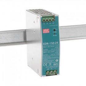 EDR-150-24, 24VDC 6.5A Ray Montaj Güç Kaynağı, MeanWell