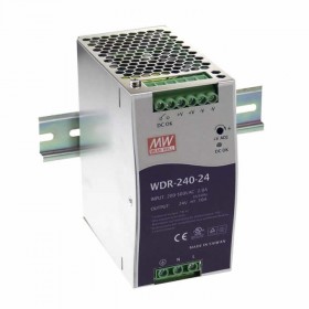 WDR-240-48, 48VDC 5.0A Ray Montaj Güç Kaynağı, MeanWell