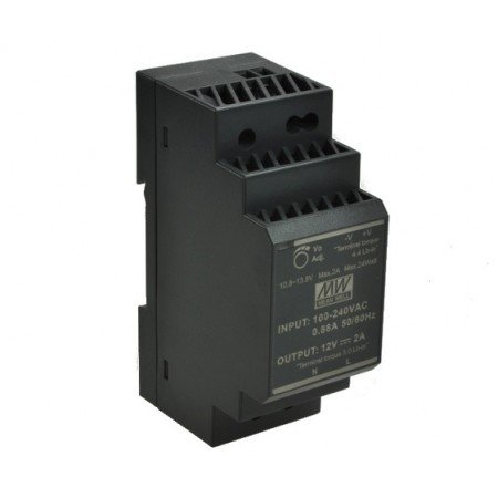 HDR-30-48, 48VDC 0.75A Ray Montaj Güç Kaynağı, MeanWell