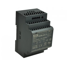 HDR-60-24, 24VDC 2.50A Ray Montaj Güç Kaynağı, MeanWell