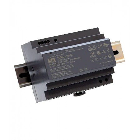 HDR-150-12, 12VDC 11.3A 135W Ray Montaj Güç Kaynağı, MeanWell