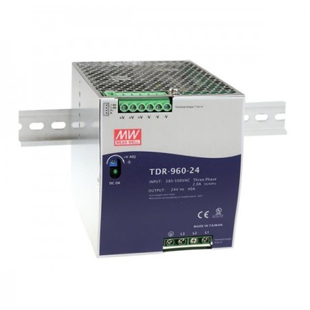 TDR-960-24, 24VDC 40.0A Trifaze Güç Kaynağı, MeanWell