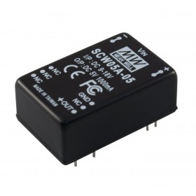 SCW05C-12, 36-72Vin 12Vout 420mA 5W DC/DC Konvertör, MeanWell