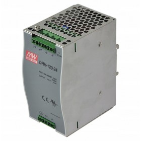 DRH-120-24, 24VDC 5.0A Ray Montaj Güç Kaynağı, MeanWell