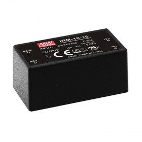 IRM-10-05, 5VDC 10W 2.0A PCB Tip AC/DC, Mean Well