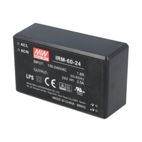 IRM-60-5, 5VDC 50W 10.0A PCB Tip AC/DC, MeanWell