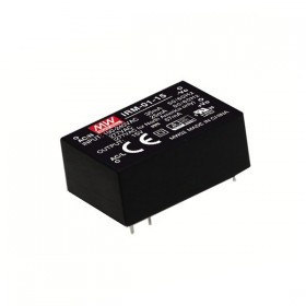 IRM-01-24, 24VDC 1W 42mA PCB Tip AC/DC, MeanWell