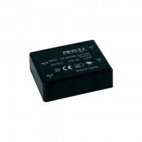 PM-05-05, 5VDC 1.0A 5W Medikal PCB Tip AC/DC, MeanWell