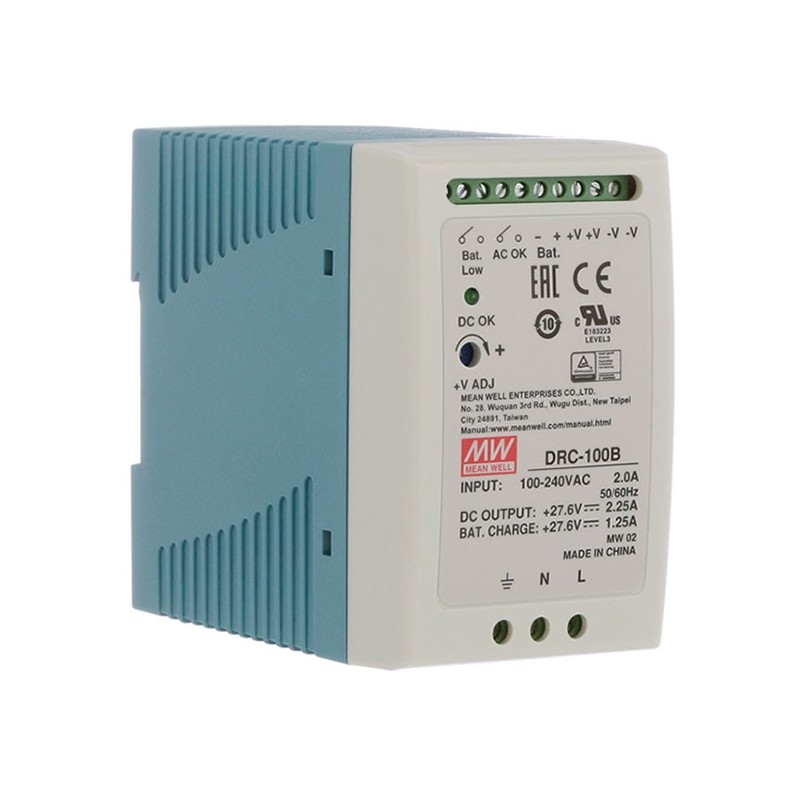 DRC-100B 27.6V 100W UPS Fonksiyon Ray Tipi Akü Şarj Aleti, DRC100B