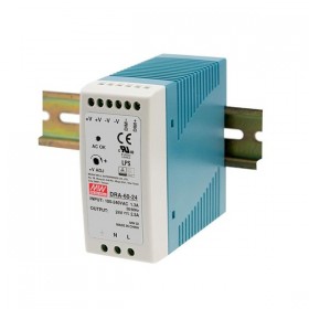 DRA-60-24, 24VDC 2.5A 60W Ray Montaj Güç Kaynağı, MeanWell