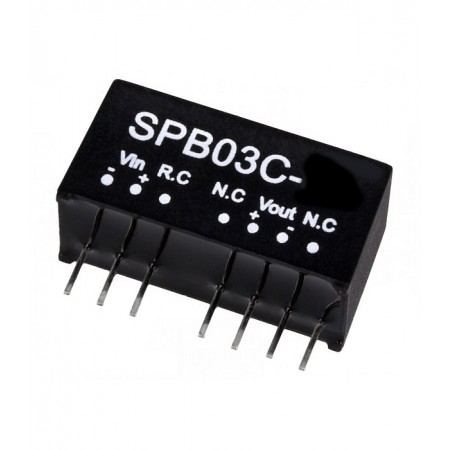 SPB03C-05, 36-48Vin 5Vout 600mA 3W DC/DC Konvertör, MeanWell