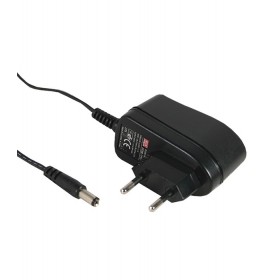 GS06E-3P1J, 12VDC 0.5A 6W Priz Tipi Adaptör, Mean Well